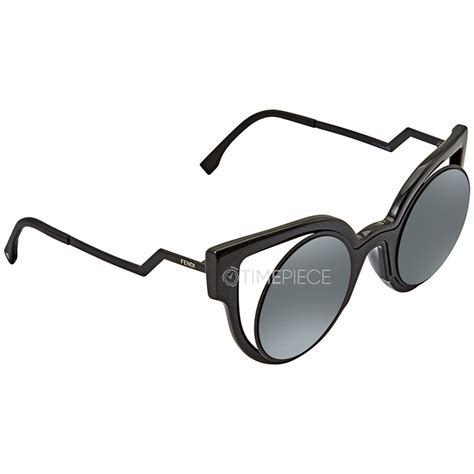 fendi ff 0137 s-nt2|Authentic Fendi FF 0137/s Nt2cn Black Cat Eye Mirrored .